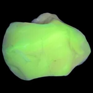 Custard Cream Swirl Art Glass Cullet Glowing Manganese Slag Glass #5GX23‎